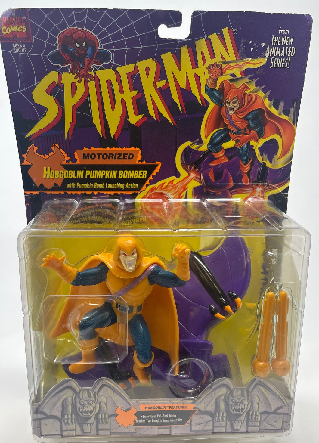 Spider-Man The Animated Series: Hobgoblin Motorized Bomber Toy Biz 1995