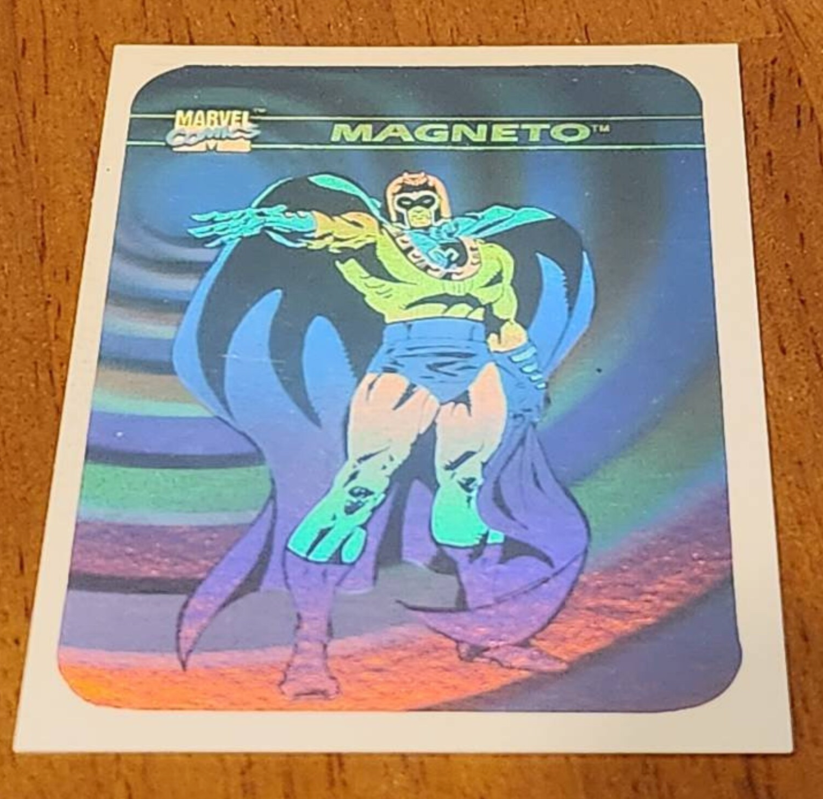 Magneto Marvel Universe X-Men 1990 Hologram Card MH2