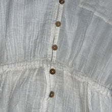 Load image into Gallery viewer, Free People White Gauze Button Blouse Tunic M NWT OB1557293
