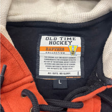 Load image into Gallery viewer, Old Time Hockey Original 6 NHL Hoodie Large Lace Up Patch Logo
