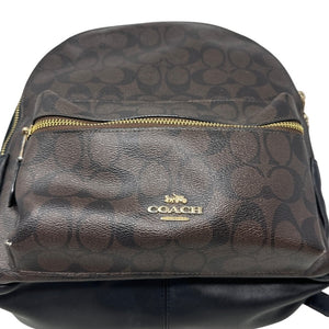 Coach Signature Canvas Leather Mini Backpack