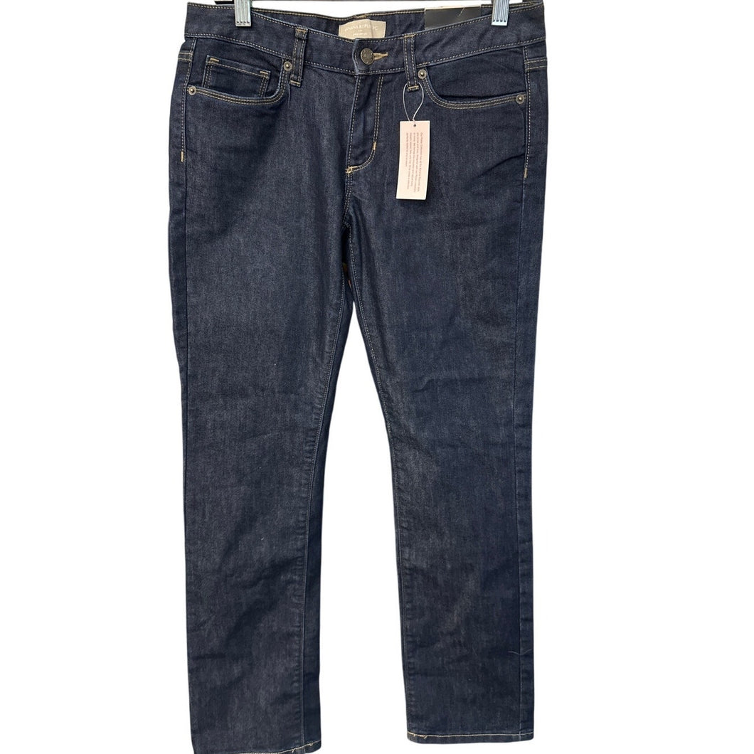 Banana Republic Straight Leg Dark Wash Jeans 28/6 NWT