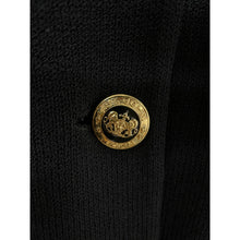 Load image into Gallery viewer, St. John Collection Knit Coat Black Gold Buttons Size 10
