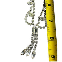 Load image into Gallery viewer, Vintage 1950s Kramer Diamond Look Rhinestone Necklace Earring Set Box
