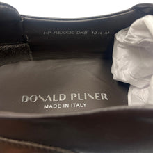 Load image into Gallery viewer, Donald Pliner Dress Shoes Brown Leather Slip On Italy Mens 10.5 NIB
