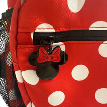 Load image into Gallery viewer, Disney Parks Minnie Mouse Mini Backpack Polka Dot Bow Black White Red
