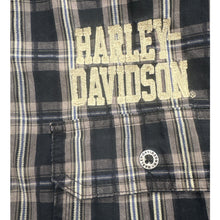 Load image into Gallery viewer, Harley Davidson Plaid Mechanic Shirt L Button Down
