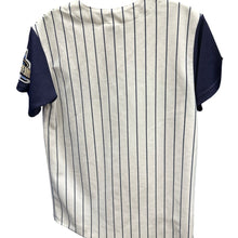 Load image into Gallery viewer, Vintage Anaheim Angels Majestic Jersey Youth L Fits Adult Small Pinstripe MLB
