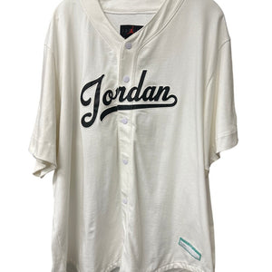 Jordan Brand White Script Baseball Jersey XXL Loose Fit Michael Jordan #23