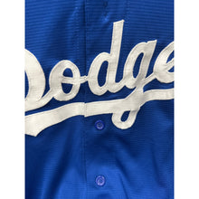 Load image into Gallery viewer, Vintage Majestic Dodgers Jersey Button Medium #23 Gonzalez
