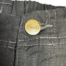 Load image into Gallery viewer, Carhartt Men's XL Short Black Ripstop Cargo Scrub Pants C54106S Drawstring
