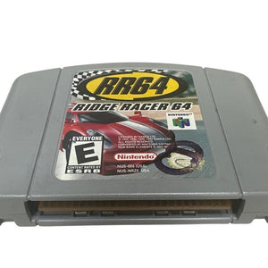 Nintendo 64 Console Bundle WORKS w/ Ridge Racer Game, Controller, Cords, Manual
