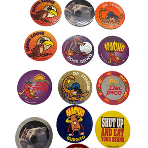 Del Taco Pogs Lot of 13 1994-1995