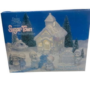Precious Moments by Enesco Sugar Town Schoolhouse 6 Piece Set