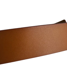 Load image into Gallery viewer, Disney Signature “D” Logo Belt Brown Faux Leather Gold Buckle
