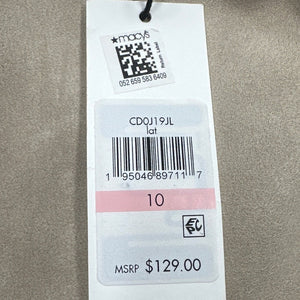 Calvin Klein Dress Size 10 Cream Tan Zip New