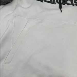 Adidas Climawarm Pullover Hoodie Large Comfy White & Grey