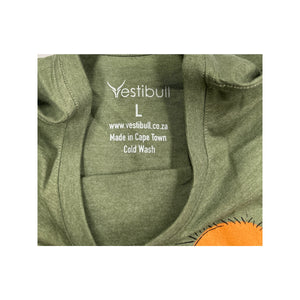 Rhino Green and Orange T-Shirt Large Vestibull Cape Town