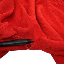 Load image into Gallery viewer, 1960s Vintage Izod Lacoste Cashmere Wool V-Neck Pullover Sweater Red
