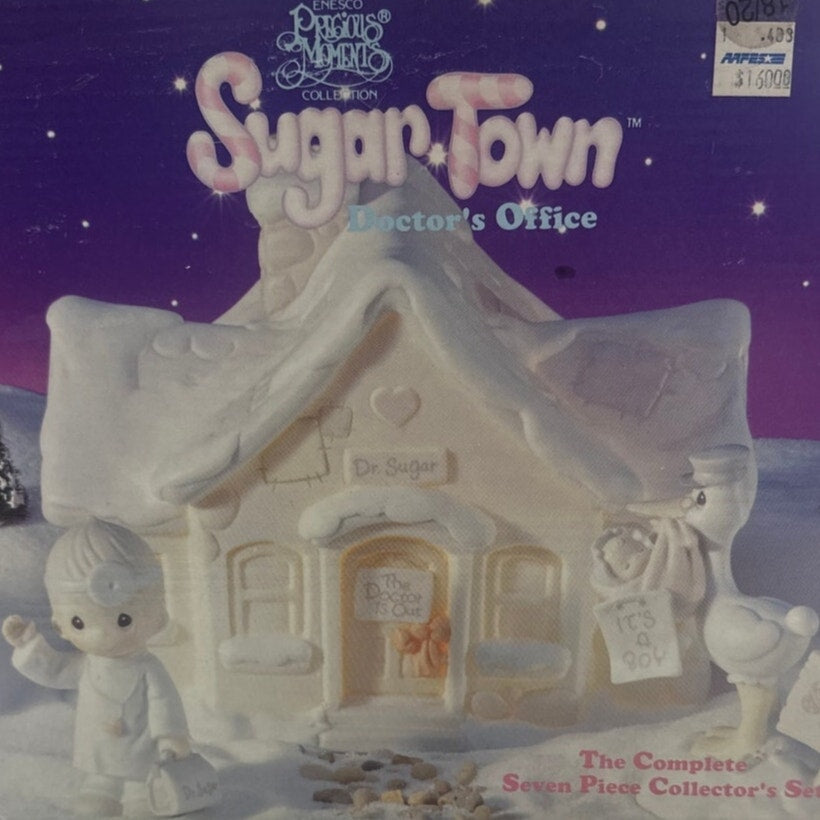 Enesco Precious Moments Sugar Town Doctor’s Office Complete 7 Piece Set