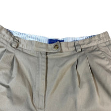 Load image into Gallery viewer, Karen Scott Sport Shorts Womens 12 Beige Khaki Elastic Waist 8” Inseam
