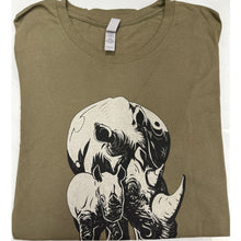 Load image into Gallery viewer, Rhinos Without Borders Shirt Protect Us Large Long Sleeve For Love Of All Things Nonprofit
