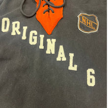 Load image into Gallery viewer, Old Time Hockey Original 6 NHL Hoodie Large Lace Up Patch Logo
