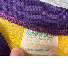 Load image into Gallery viewer, Vintage Bob McCarthy Crown Mesh Hockey Jersey Purple Gold Men’s Medium USA
