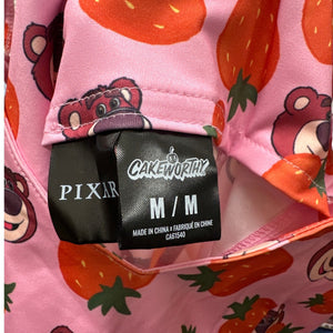 Pixar + Cakeworthy Toy Story 3 Disney Lotso Strawberries Dress Med NWT