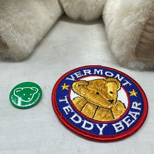 Vermont Teddy Bear Alien Plush Removable Face w/ Box, Patch, Button, Manual RARE
