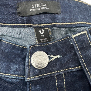 True Religion Stella Low Rise Skinny Jeans 29 Like New