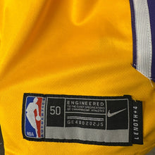 Load image into Gallery viewer, Nike NBA Lakers Kyle Kuzma #0 Jersey Swingman Yellow Size 50 Wish Patch
