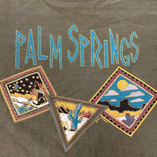 Load image into Gallery viewer, Vintage 90s Palm Springs Souvenir T Shirt Oneita USA Large Desert Graphic
