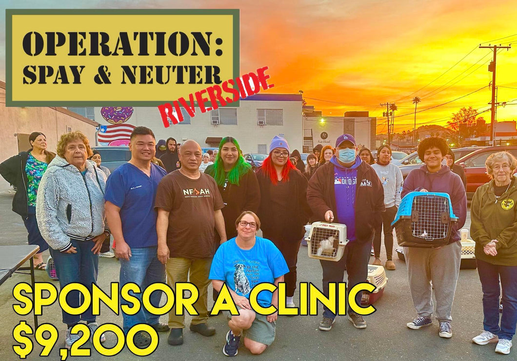 Sponsor a Spay or Neuter Clinic