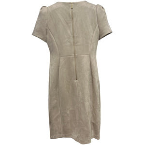 Calvin Klein Dress Size 10 Cream Tan Zip New
