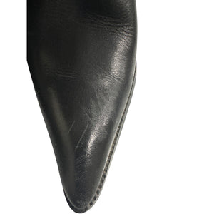 Harley-Davidson Black Desiree Strap Stiletto Boots Ladies Size 6 #84044