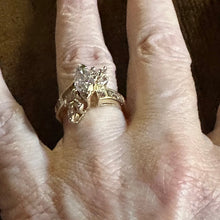 Load image into Gallery viewer, Vintage 14K Gold 2.08CTW Marquise Diamond Bypass Ring Size 7 6.01g
