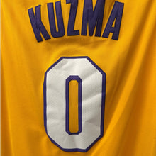 Load image into Gallery viewer, Nike NBA Lakers Kyle Kuzma #0 Jersey Swingman Yellow Size 50 Wish Patch
