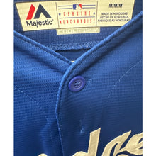 Load image into Gallery viewer, Vintage Majestic Dodgers Jersey Button Medium #23 Gonzalez
