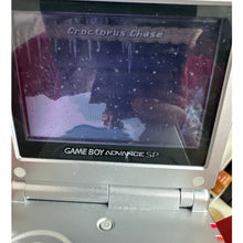 Load image into Gallery viewer, Nintendo Game Boy Advance SP Platinum w/charger, case, game AGS001 WORKS GBA
