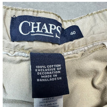 Load image into Gallery viewer, Chaps Mens Cargo Shorts Size 40 Khaki Tan 100% Cotton Casual Utility
