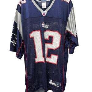 Tom Brady #12 Patriots NFL Jersey - Reebok - Size L