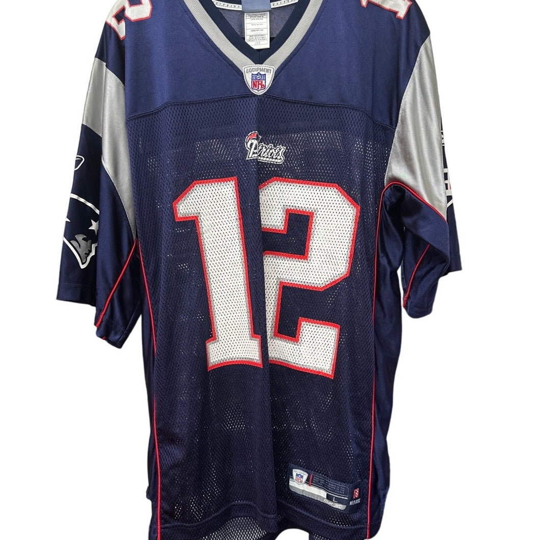 Tom Brady #12 Patriots NFL Jersey - Reebok - Size L