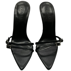 Femme Los Angeles Naxos Slip Heel Black Size 4.5