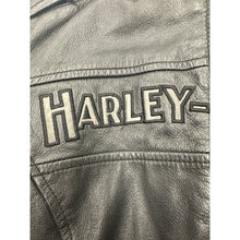 Load image into Gallery viewer, Harley Davidson Leather Jacket Black Coat Small Riding Gear
