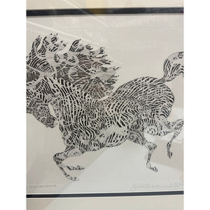 Guillaume Azoulay "L'ARLECCHINO" Etching on paper Numbered 19/30 Signed