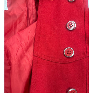 G by Guess Coat Red XL Belted Wool Blend