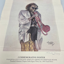 Load image into Gallery viewer, 1991 Miles Davis LaCurtis Dooley Signed Commemorative Jazz Poster 15x21 Vintage
