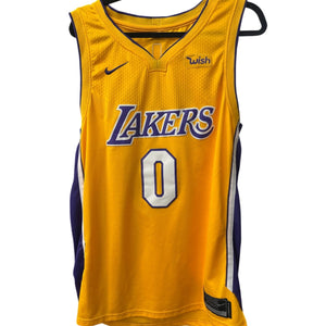 Nike NBA Lakers Kyle Kuzma #0 Swingman Jersey Size 50 XL Length +4 Wish Patch