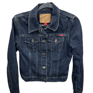 Vintage Y2K Guess Jean Jacket M Cropped Denim 90s Trucker